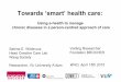 Using eHealth to manage chronic diseases in a person-centred approach to care