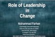 Leadership Role in Change Process -