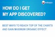 How do i get my app discovered? Best ways to reach top of the charts and gain maximum organic effect - Yaron Tomchin,Mobupps