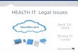 Health IT: Legal Issues