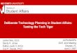 Taming the Tech Tiger: Technology Planning in Student Affairs