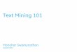 Text Mining Analytics 101