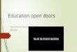 Education open doors ntuthu