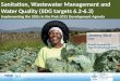 Sanitation, Wastewater Management and Water Quality: Implementing the SDGs in the Post-2015 Development Agenda