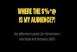 usheru Film Hack no. 1 - Introduction to Distribution - Where the $%*@ is my audience? The top 6 mistakes new filmmakers make
