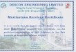 012-Service Certificate Maple Leaf Cement