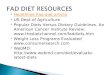 Fad diet resources