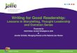 Writing for Good Readership Lessons in Storytelling Thought Leadership and Common Sense LMA July 2015