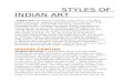 styles of indian art