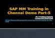 SAP MM Training in Chennai Demo Part-5