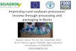 Improving rural soybean processors' income through processing and packaging in Benin