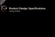 Product design specifications 1