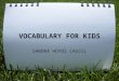 Vocabulary for children