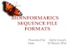 Sequence file formats