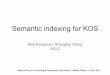 Semantic indexing for KOS
