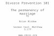 Divorce prevention 101