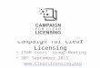 Campaign for Clear Licensing Presentation to Canadian ITAM User Group