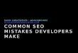 Common SEO Mistakes Developers Make