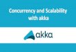 Concurrency and scalability  with akka