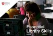 Essential library skills for Sport & Exercise 2015