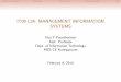 IT09 L24: MANAGEMENT INFORMATION SYSTEMS- Module 2