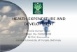 Health expenditure and development in India