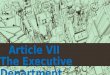 Article vii executive department