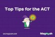 Top Tips for the ACT