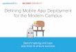 Defining Mobile App Deployment for the Modern Campus: Benchmarking and Best Practices to Ensure Success