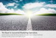 The Road to Successful Marketing Operations By Diederik Martens