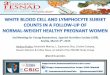 White blood cell and lymphocyte subset counts in a follow-up of normal-weight healthy pregnant women
