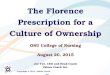 The Florence Prescription, Ohio State University College of Nursing, 8-20-15