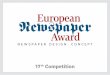 Trends in newspaper design and concept 2016 – 17th European Newspaper Award