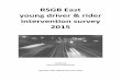 RSGB East young driver rider intervention survey 2015