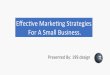 Effective marketing strategies for a small business By 199.design