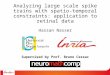 Analysis of large scale spiking networks dynamics with spatio-temporal constraints: application to Multi-Electrodes acquisitions in the retina