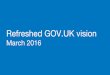 The new GOV.UK vision - March 2016