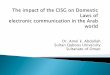 CISG & Domestic laws of E.communications in Arab World