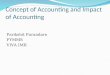 Concept of accounting & Impact of accounting