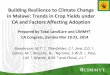 Building resilience to climate change in Malawi trends in crop yields under ca and factors affecting adoption