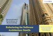 Refactoring for Software Architecture Smells - International Workshop on Refactoring - Sept 2016