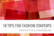 10 tips for fashion startups