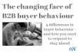 The changing face of B2B buyer behaviour