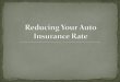 Auto insurance rate