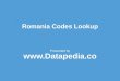 Romania Zip Codes Lookup
