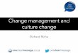 Change management and culture ocm