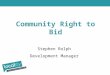 Community Right to Bid webinar slides
