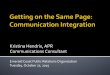 Communication Integration Briefing for PR Professionals