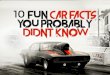 10 fun car facts you probably didnt know