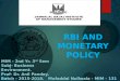 RBI and Monetary Policy of RBI